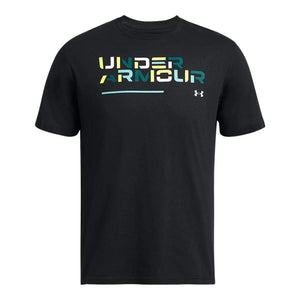 Under Armour Colorblock Wordmark Short Sleeve Tee - Men - Sports Excellence