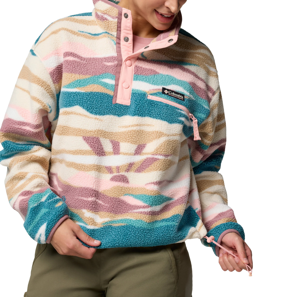 Columbia Helvetia™ II Printed Cropped Half Snap - Women - Sports Excellence