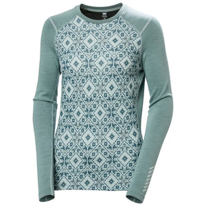 Helly Hansen LIFA® Merino Graphic Long-Sleeve Crew Base Layer - Women - Sports Excellence