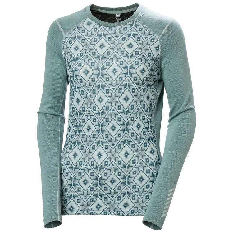 Helly Hansen LIFA® Merino Graphic Long-Sleeve Crew Base Layer - Women - Sports Excellence