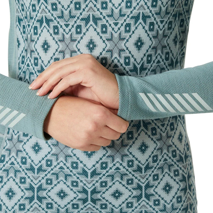 Helly Hansen LIFA® Merino Graphic Long-Sleeve Crew Base Layer - Women - Sports Excellence
