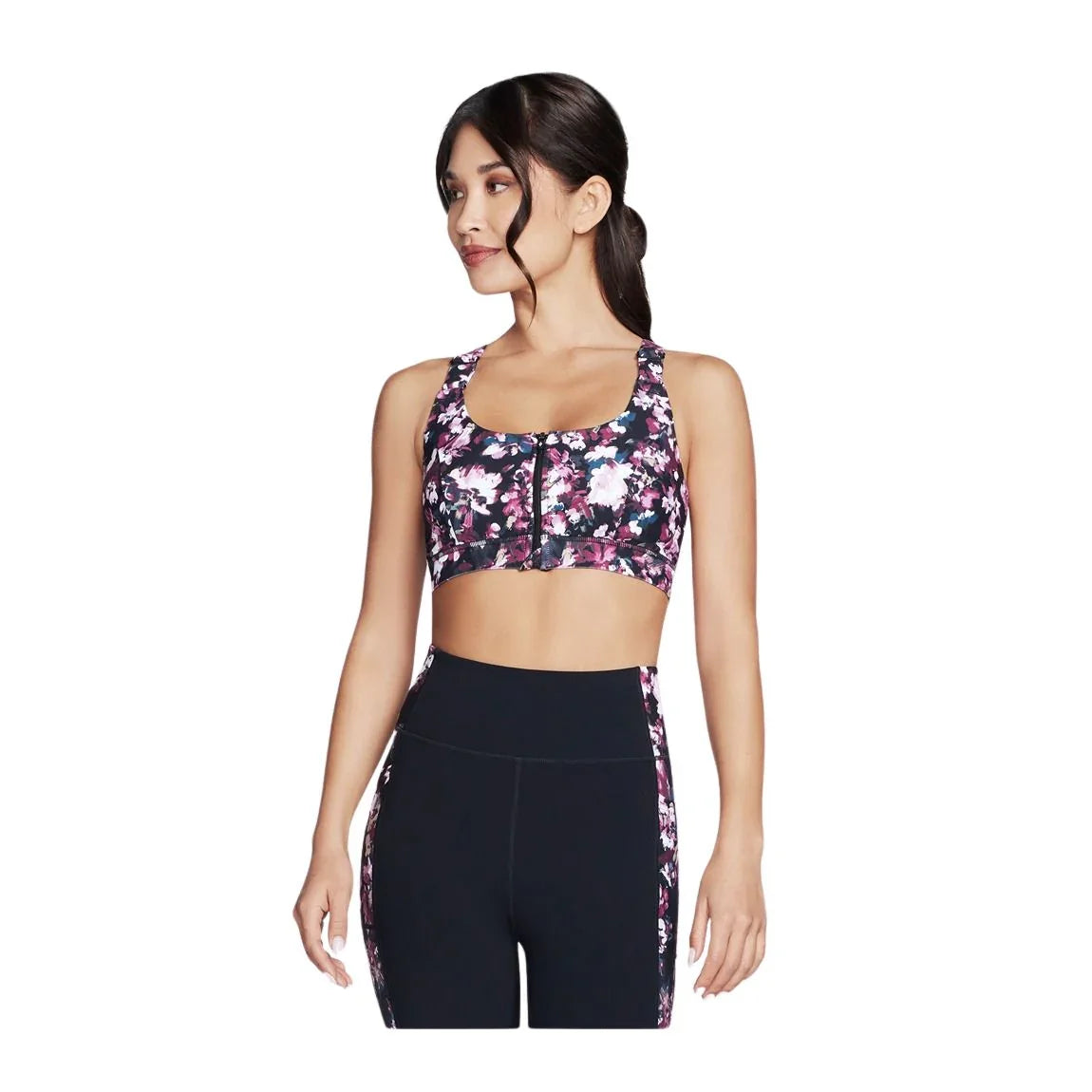Skechers Misty Floral Zip-Front Bra - Sports Excellence