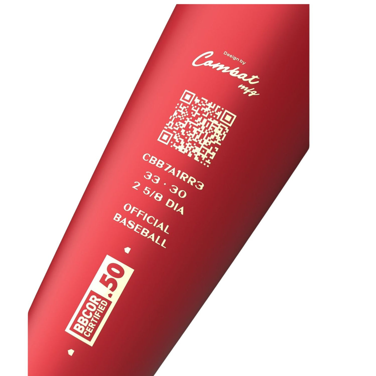 Combat Red Rider -3 A1 BBCOR 1PC Baseball Bat (2026)