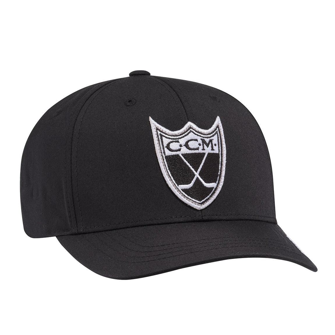CCM Monochrome Structured Adjustable Cap (Black) - Senior - Sports Excellence
