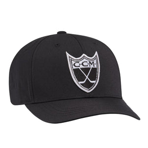 CCM Monochrome Structured Adjustable Cap (Black) - Senior - Sports Excellence