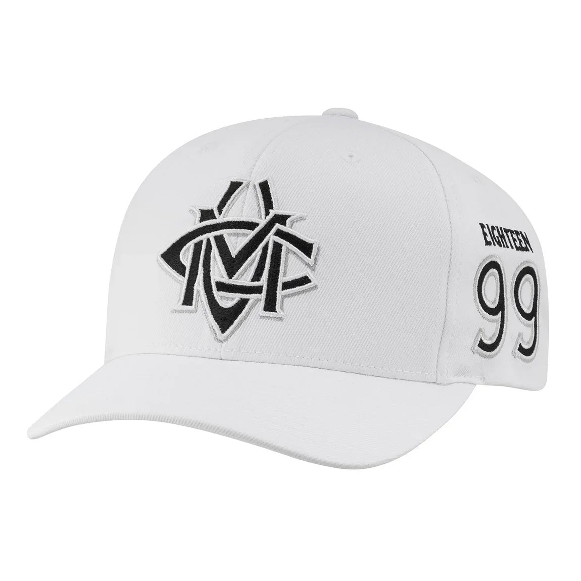 CCM Monochrome Structured Adjustable Cap (White) - Senior - Sports Excellence