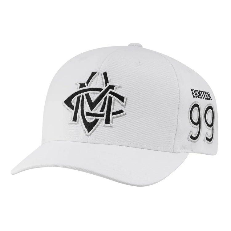 CCM Monochrome Structured Adjustable Cap (White) - Senior - Sports Excellence