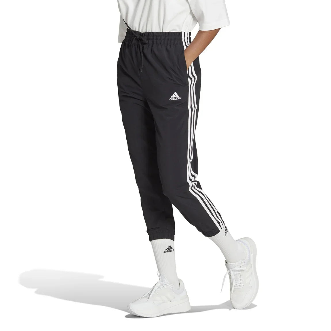 adidas Essentials 3-Stripes Woven 7/8 Pants - Women - Sports Excellence