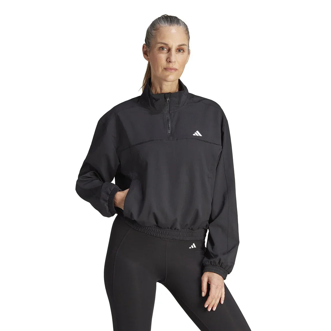 adidas AEROREADY Train Essentials Woven Quarter-Zip Track Jacket - Women - Sports Excellence