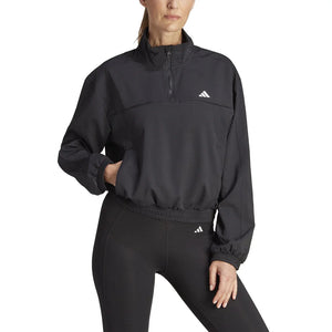 adidas AEROREADY Train Essentials Woven Quarter-Zip Track Jacket - Women - Sports Excellence