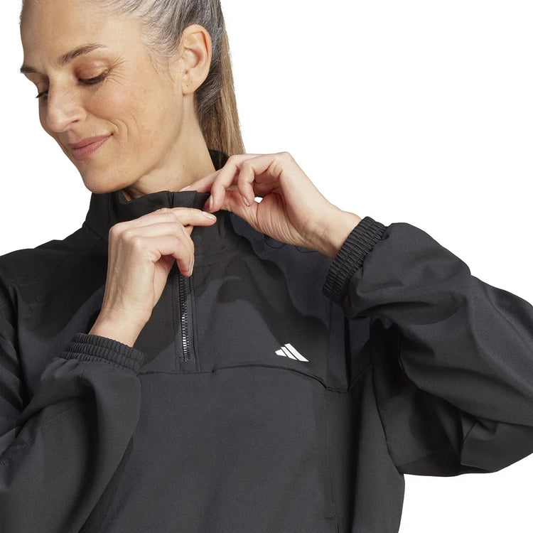 adidas AEROREADY Train Essentials Woven Quarter-Zip Track Jacket - Women - Sports Excellence