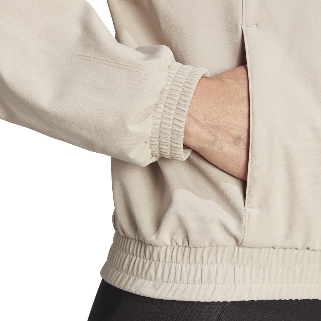 adidas Aeroready Train Essentials Woven 1/4 Zip Track Jacket - Women - Sports Excellence