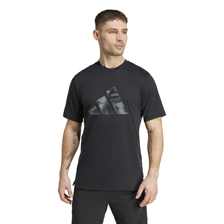 adidas Train Essentials Camo Graphic Logo Tee - Men - Sports Excellence