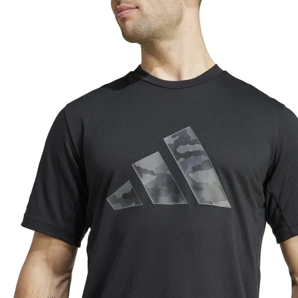 adidas Train Essentials Camo Graphic Logo Tee - Men - Sports Excellence