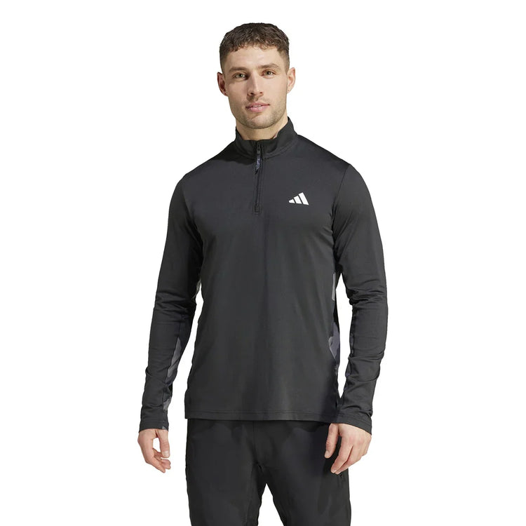 adidas Train Essentials Camo 1/4-Zip Longsleeve Sweatshirt - Men - Sports Excellence