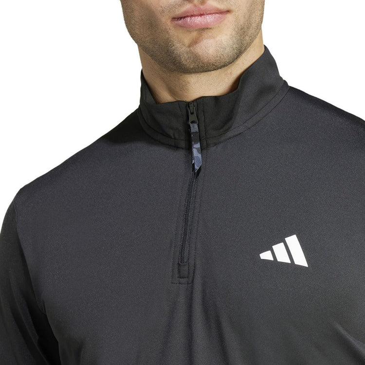 adidas Train Essentials Camo 1/4-Zip Longsleeve Sweatshirt - Men - Sports Excellence