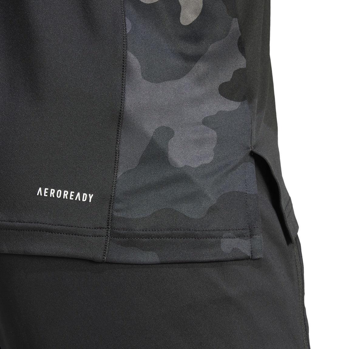 adidas Train Essentials Camo 1/4-Zip Longsleeve Sweatshirt - Men - Sports Excellence