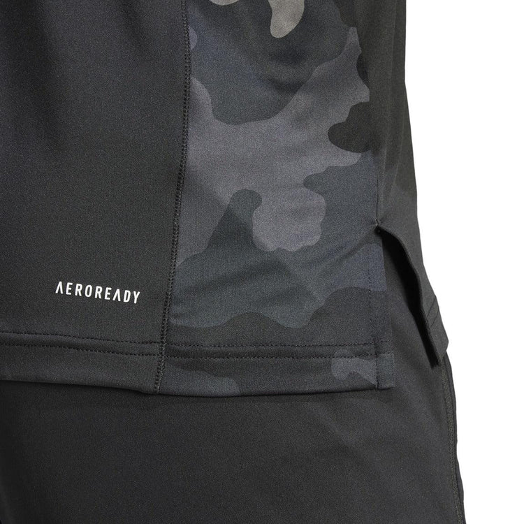 adidas Train Essentials Camo 1/4-Zip Longsleeve Sweatshirt - Men - Sports Excellence