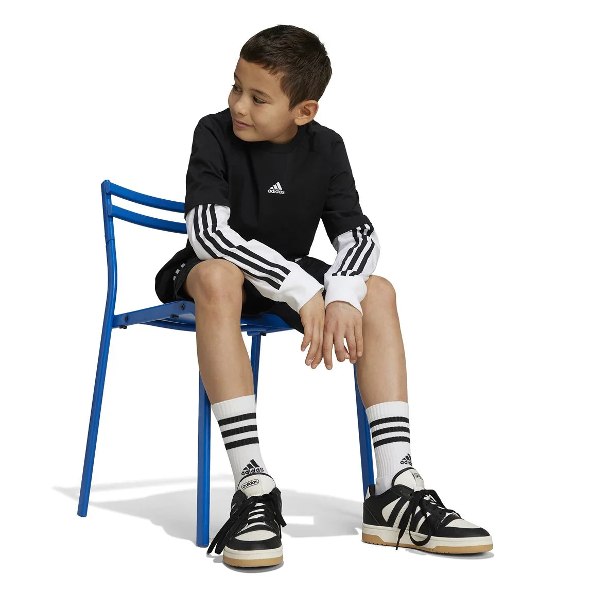 adidas Street Jam 2-in-1 Long Sleeve Tee - Kids - Sports Excellence