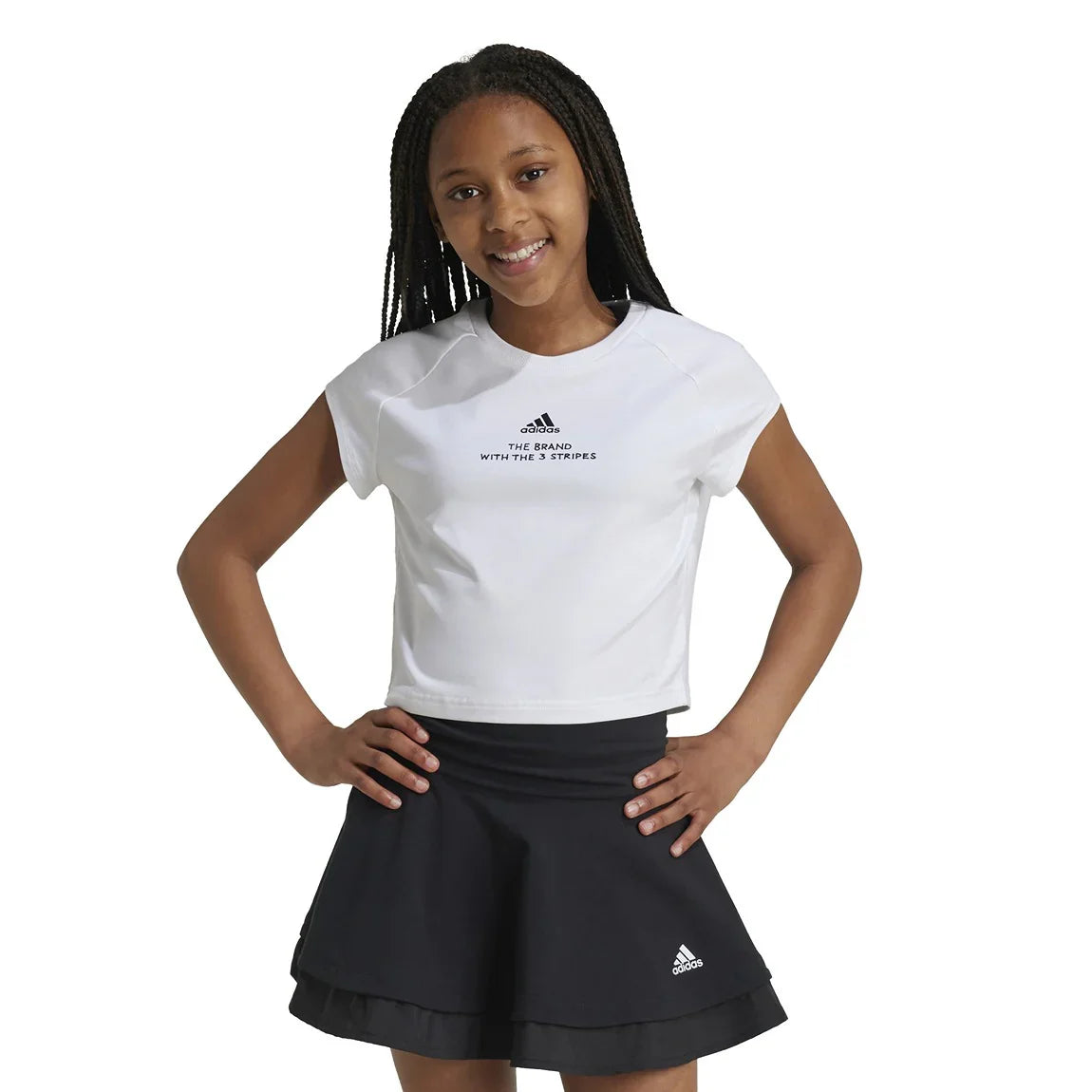 adidas Street Jam Crop T-Shirt - Girls - Sports Excellence
