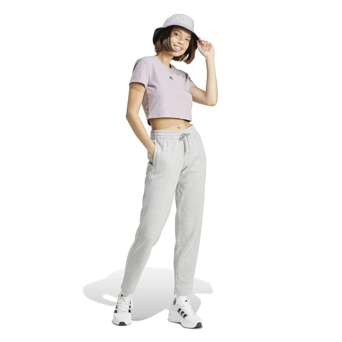 adidas Essentials Small Logo Feel Cozy Open Hem Pants - Women - Sports Excellence