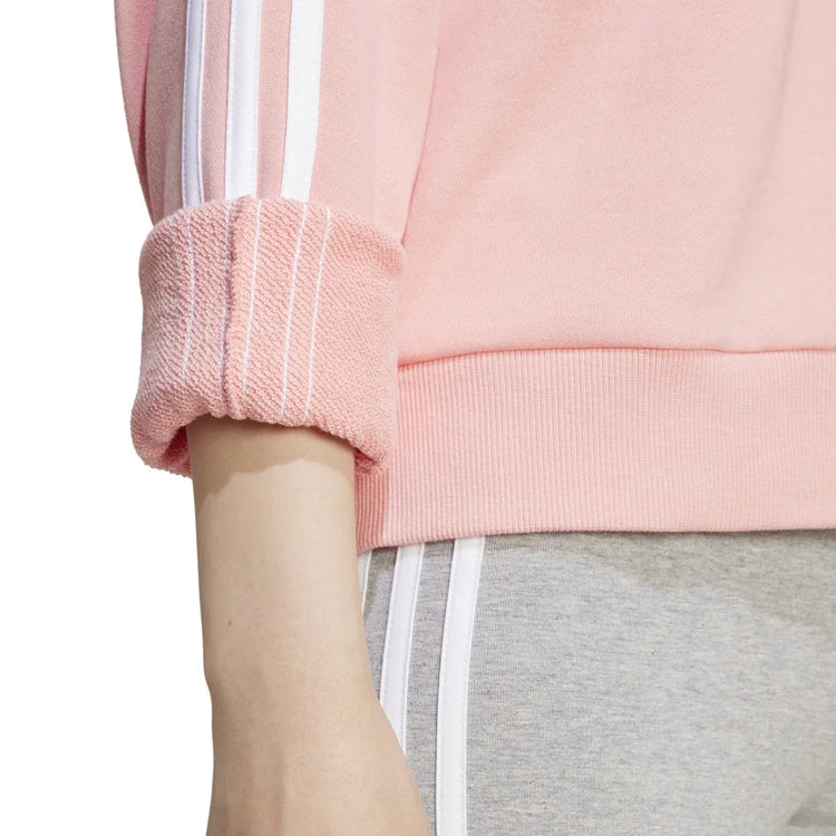 adidas Essentials 3 Stripes V-Neck sweatshirt - Women - Sports Excellence