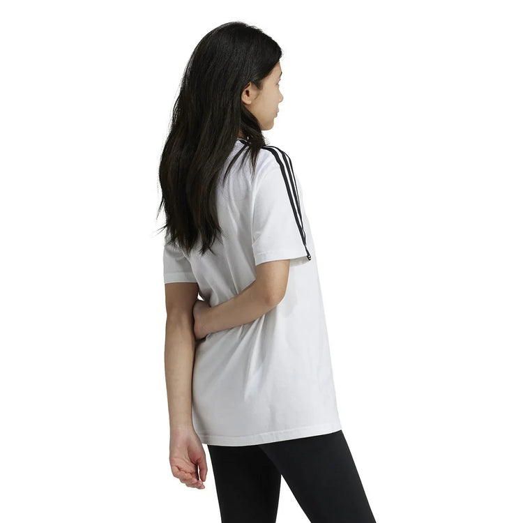 adidas Essentials 3-Stripes Cotton Loose Fit Boyfriend Tee - Girls - Sports Excellence