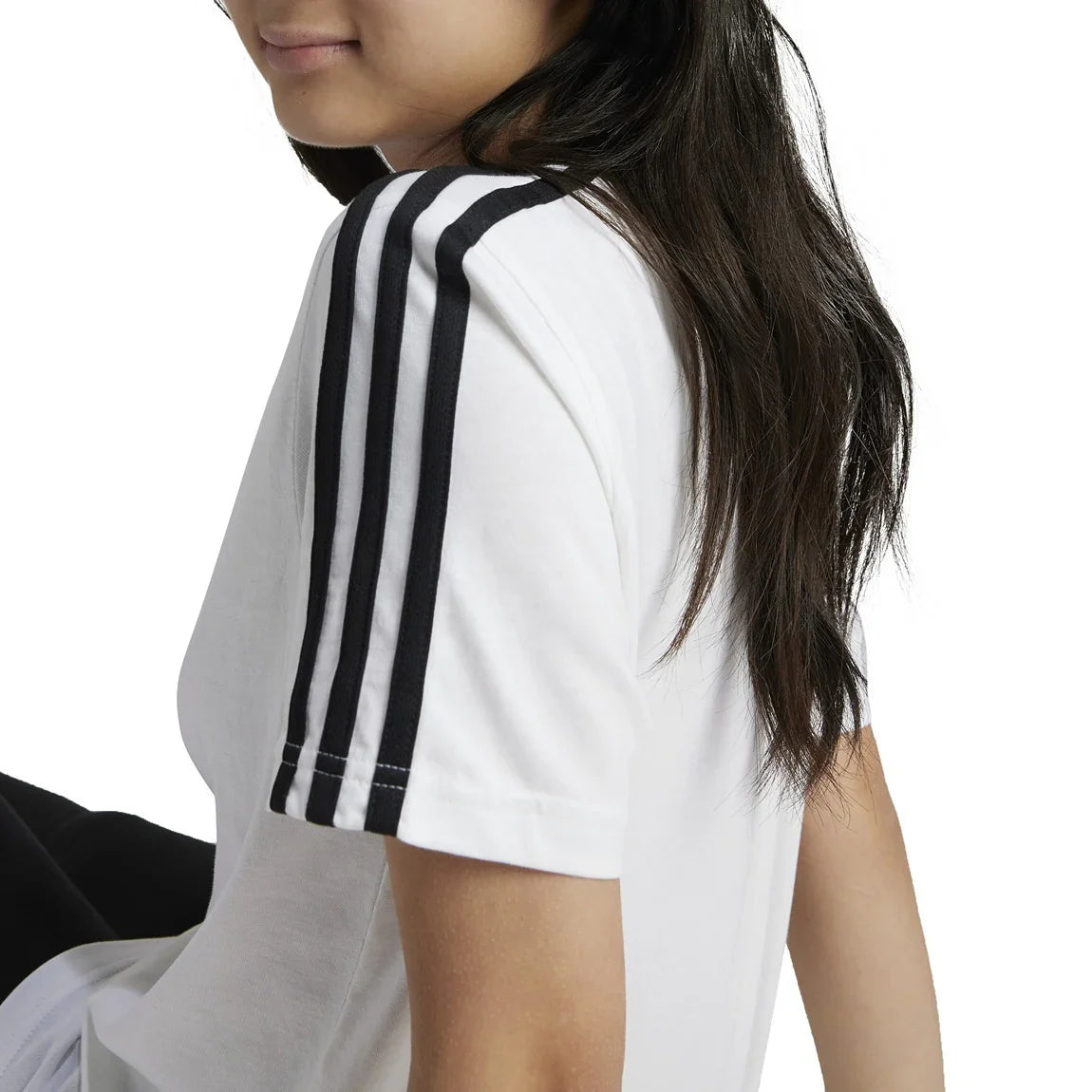 adidas Essentials 3-Stripes Cotton Loose Fit Boyfriend Tee - Girls - Sports Excellence