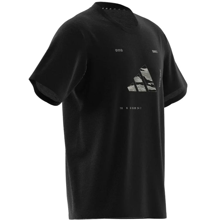 Adidas Climacool Training Camo Logo Graphic T-Shirt - Men - Sports Excellence