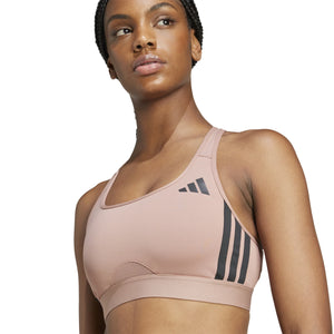 Adidas Powerreact Train Medium-Support 3-Stripes Bra - Women - Sports Excellence