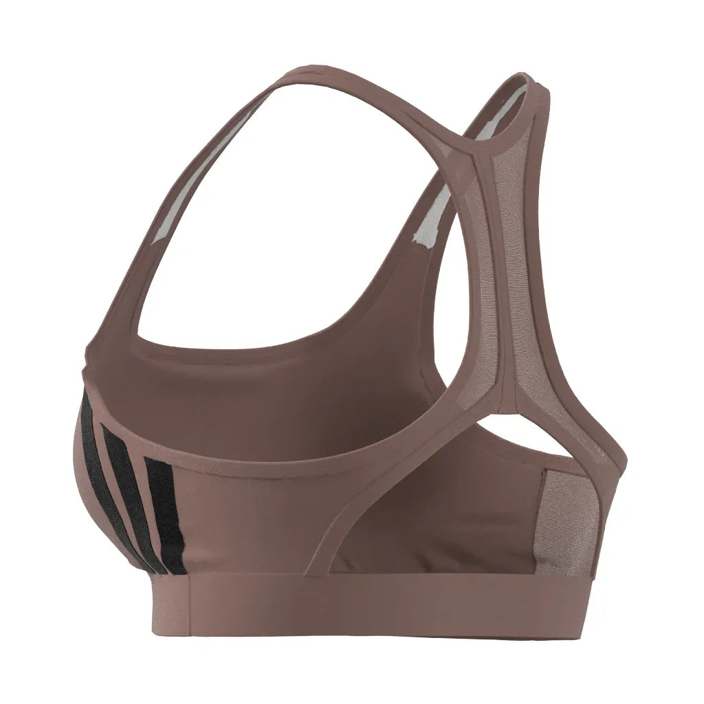 Adidas Powerreact Train Medium-Support 3-Stripes Bra - Women - Sports Excellence