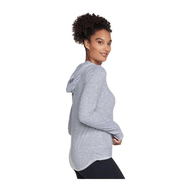 Skechers GO DRI Harmony Stripe Hoodie - Women - Sports Excellence