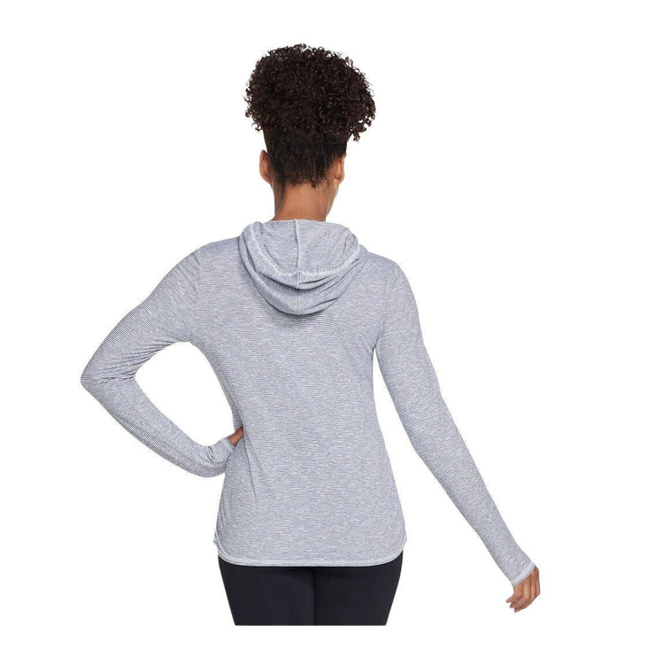 Skechers GO DRI Harmony Stripe Hoodie - Women - Sports Excellence
