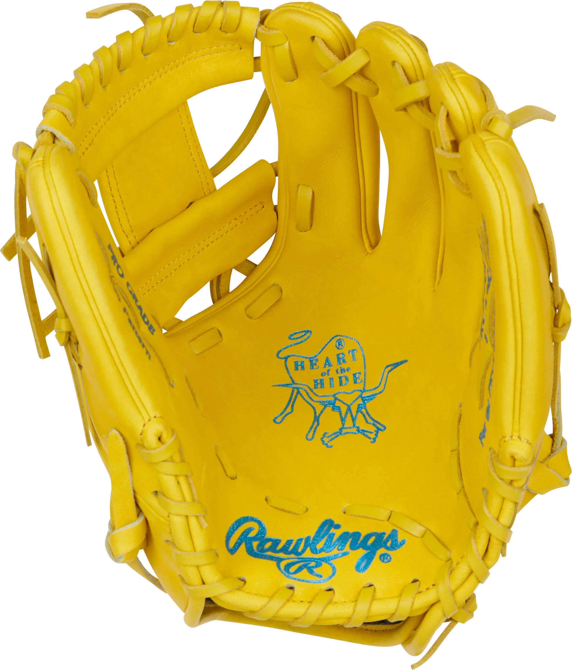 Rawlings Heart of the Hide Color Sync 11.5" Yellow Infield Glove (2025) - Sports Excellence
