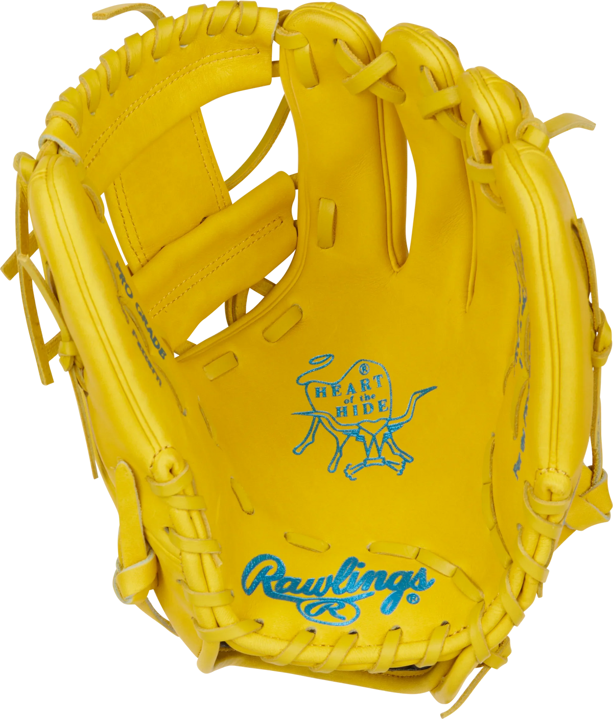 Rawlings Heart of the Hide Color Sync 11.5" Yellow Infield Glove (2025) - Sports Excellence