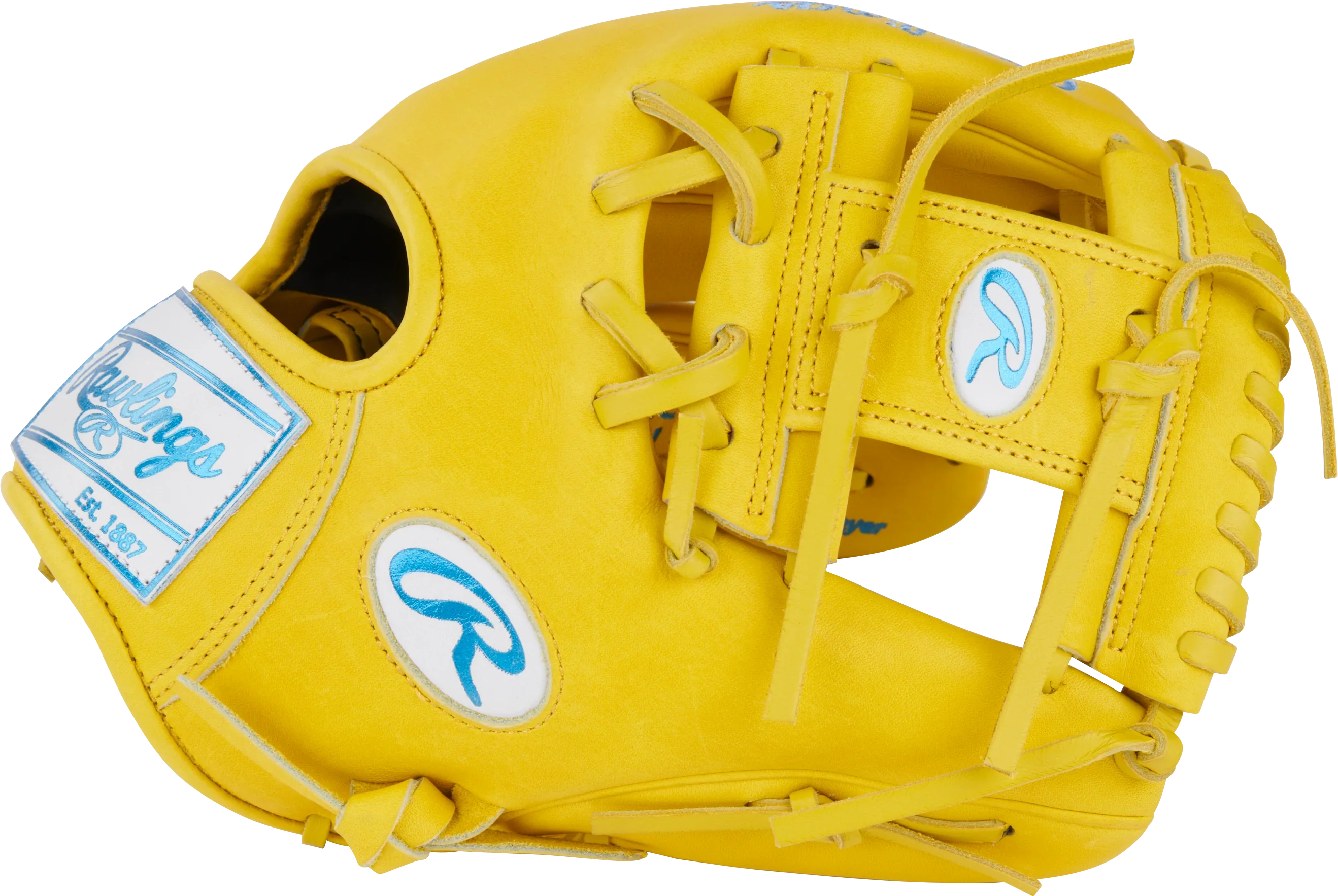 Rawlings Heart of the Hide Color Sync 11.5" Yellow Infield Glove (2025) - Sports Excellence