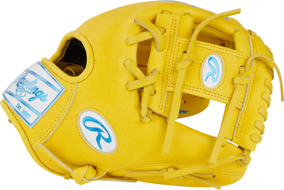 Rawlings Heart of the Hide Color Sync 11.5" Yellow Infield Glove (2025) - Sports Excellence