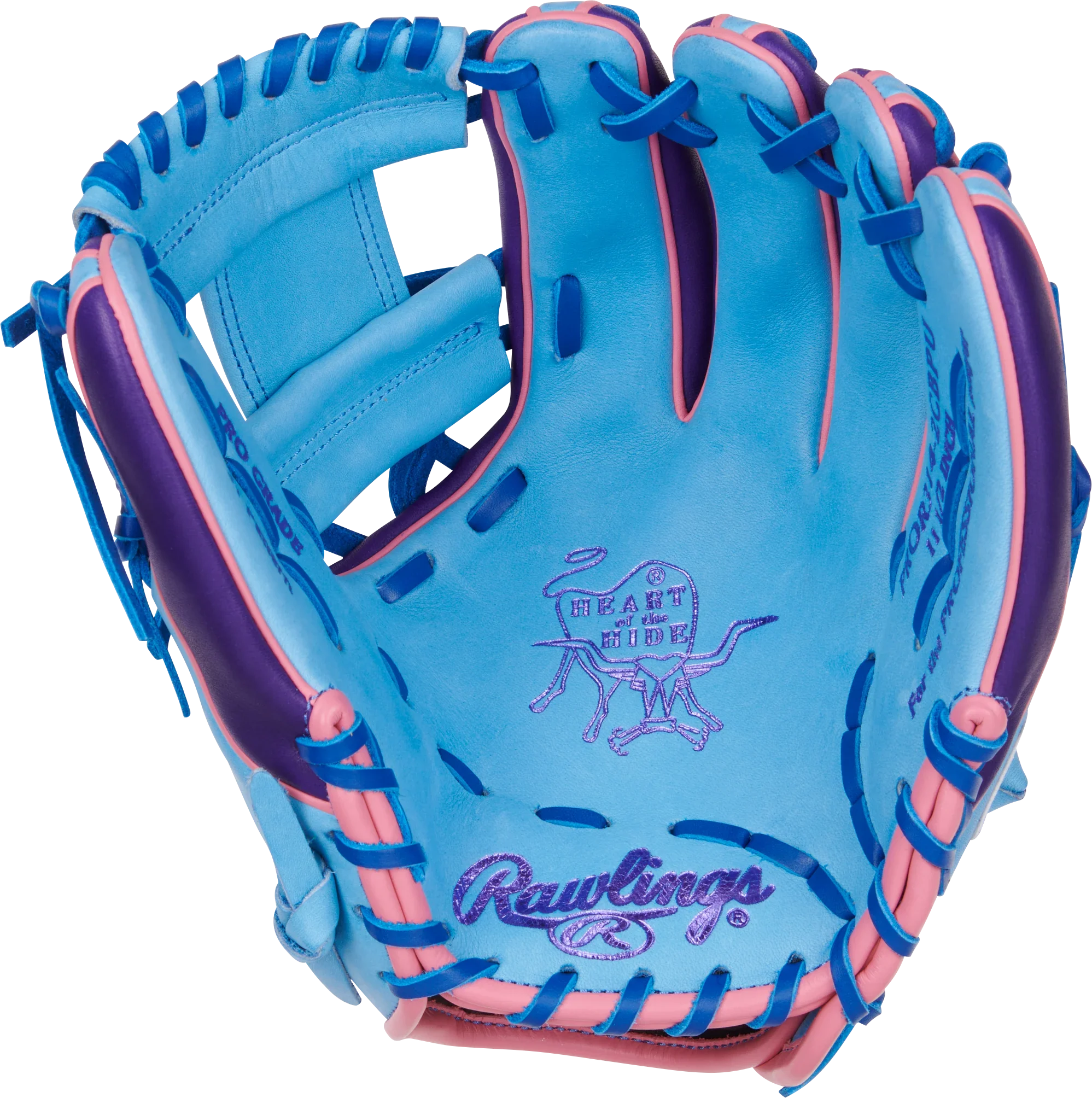 Rawlings Heart of the Hide Color Sync 11.5" Blue Infield Glove (2025) - Sports Excellence