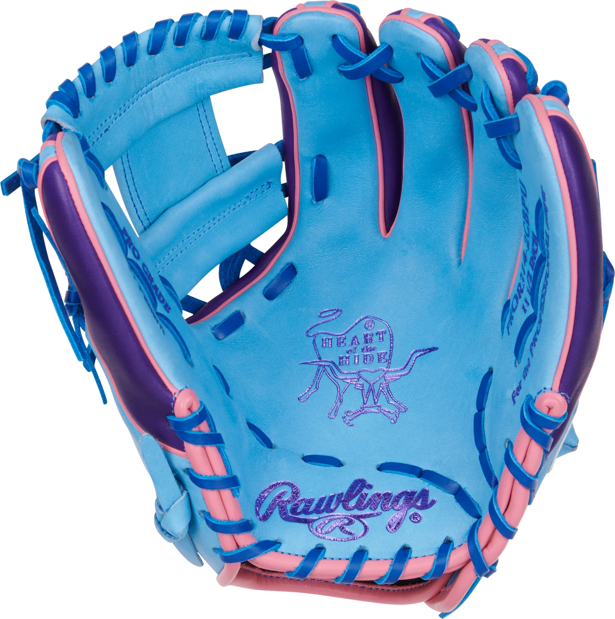 Rawlings Heart of the Hide Color Sync 11.5" Blue Infield Glove (2025) - Sports Excellence