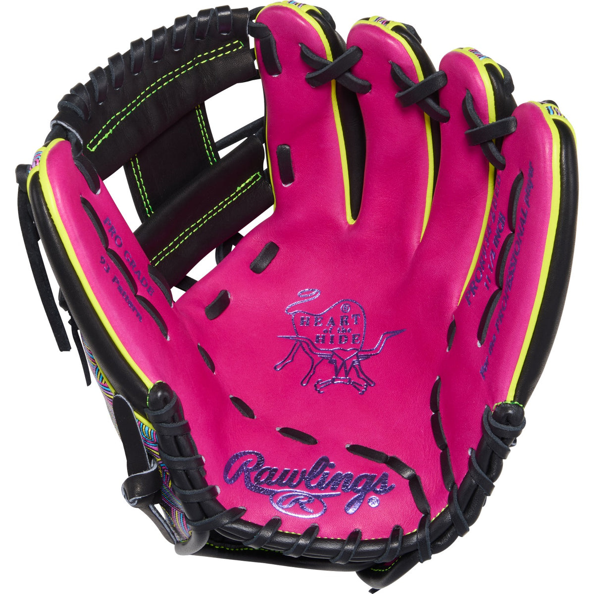 Rawlings HOH Color Sync 10 Berry Pattern 11.5-Inch Infield Glove