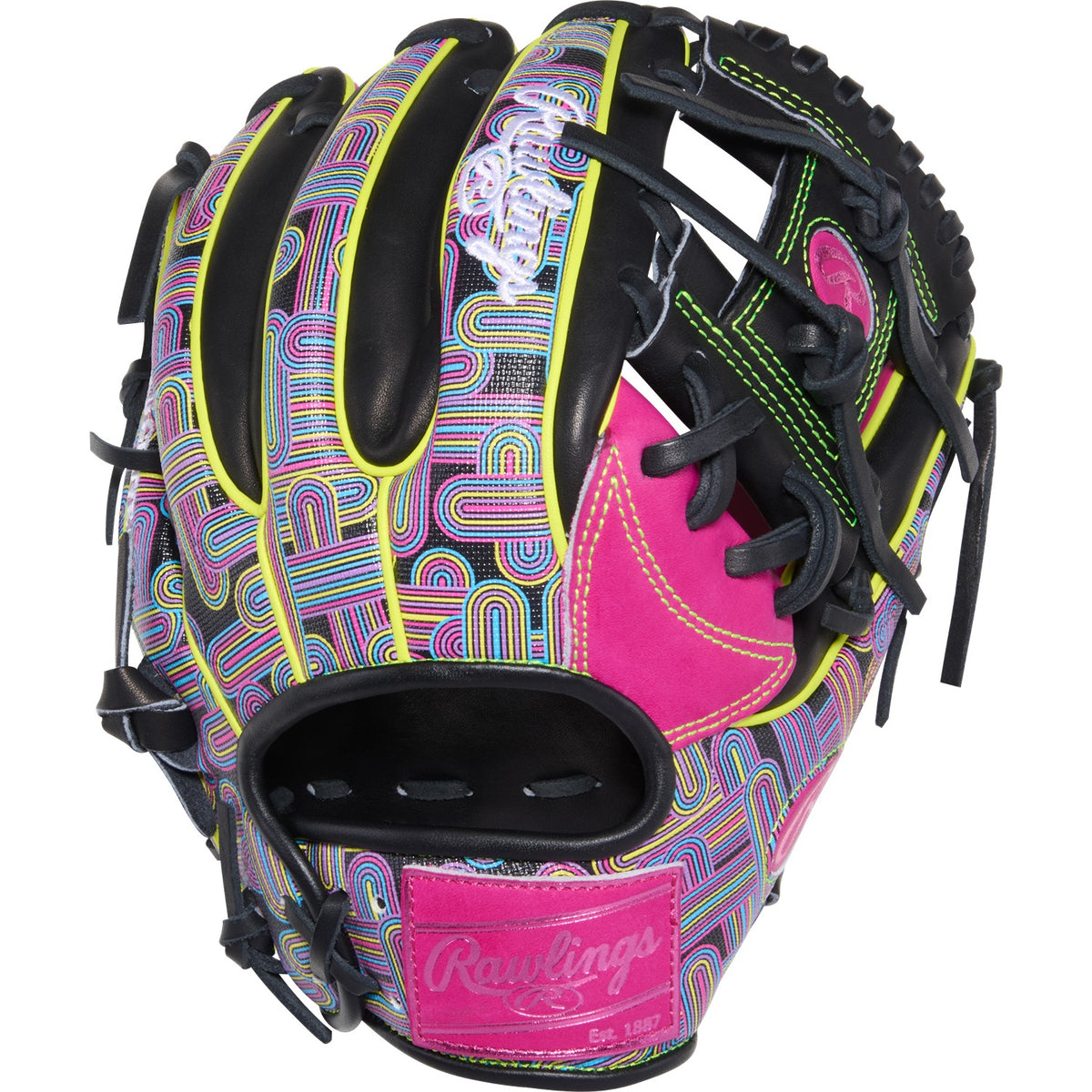 Rawlings HOH Color Sync 10 Berry Pattern 11.5-Inch Infield Glove