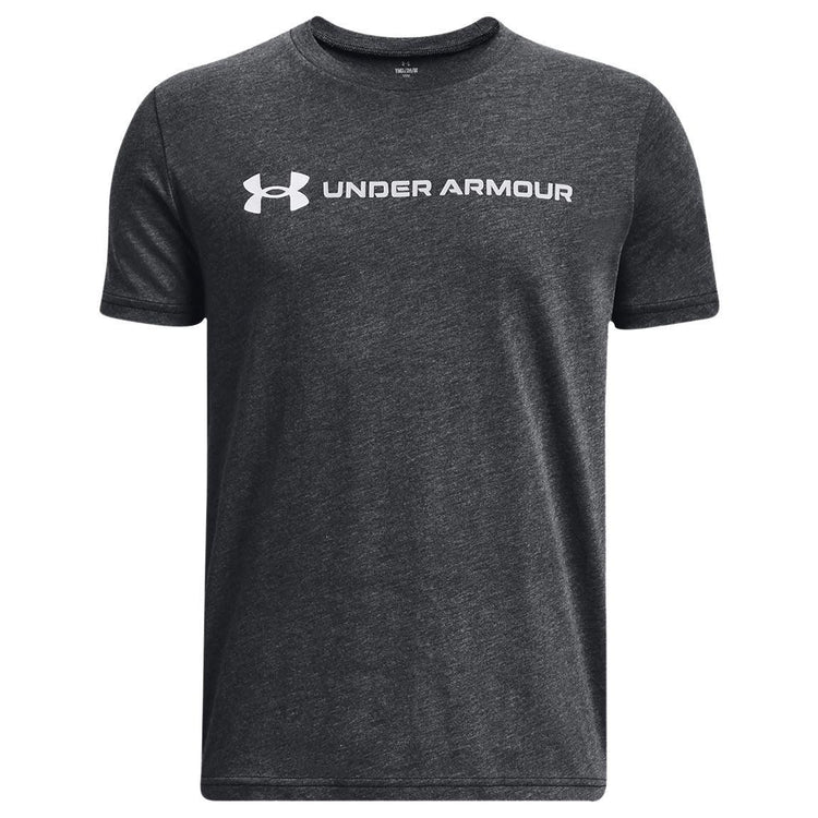 Under Armour UA Logo Wordmark Short Sleeve - Boys - Sports Excellence