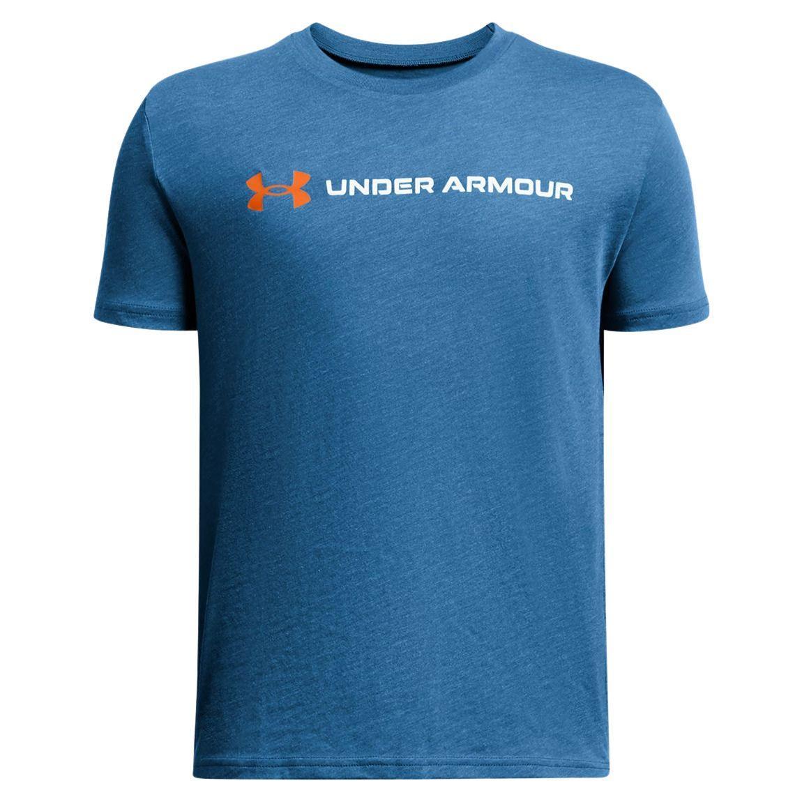Under Armour UA Logo Wordmark Short Sleeve - Boys - Sports Excellence