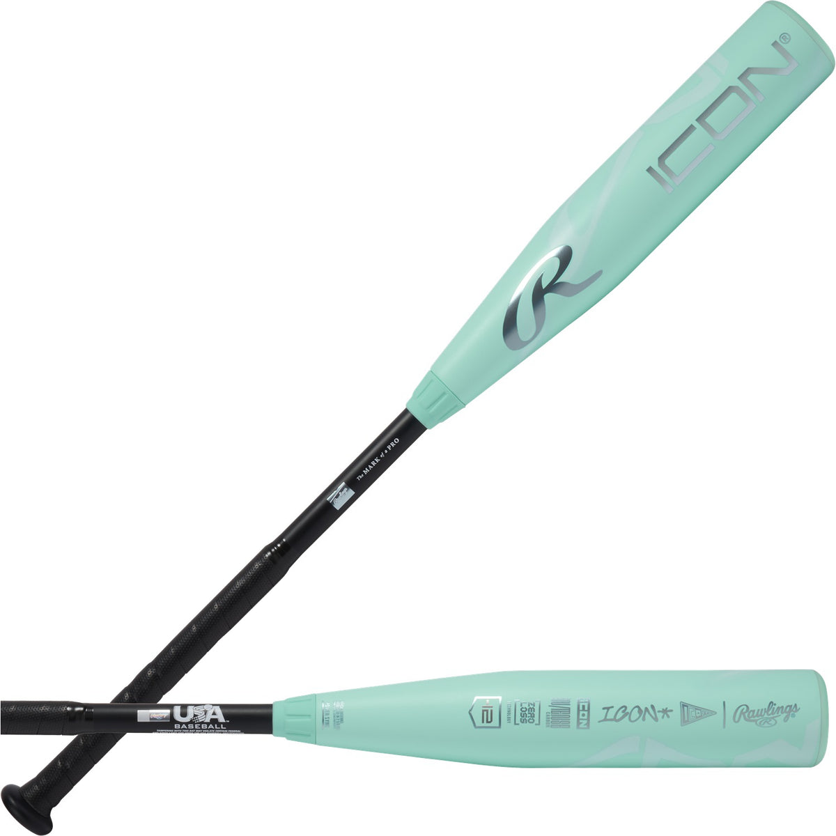 Batte de baseball Rawlings ICON-12 (baril de 2 5/8") pour jeunes États-Unis