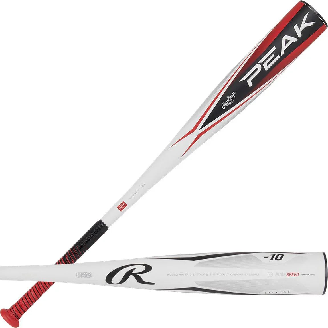 Rawlings Peak 2 3/4" (-10) USSSA Baseball Bat (2024) - Sports Excellence