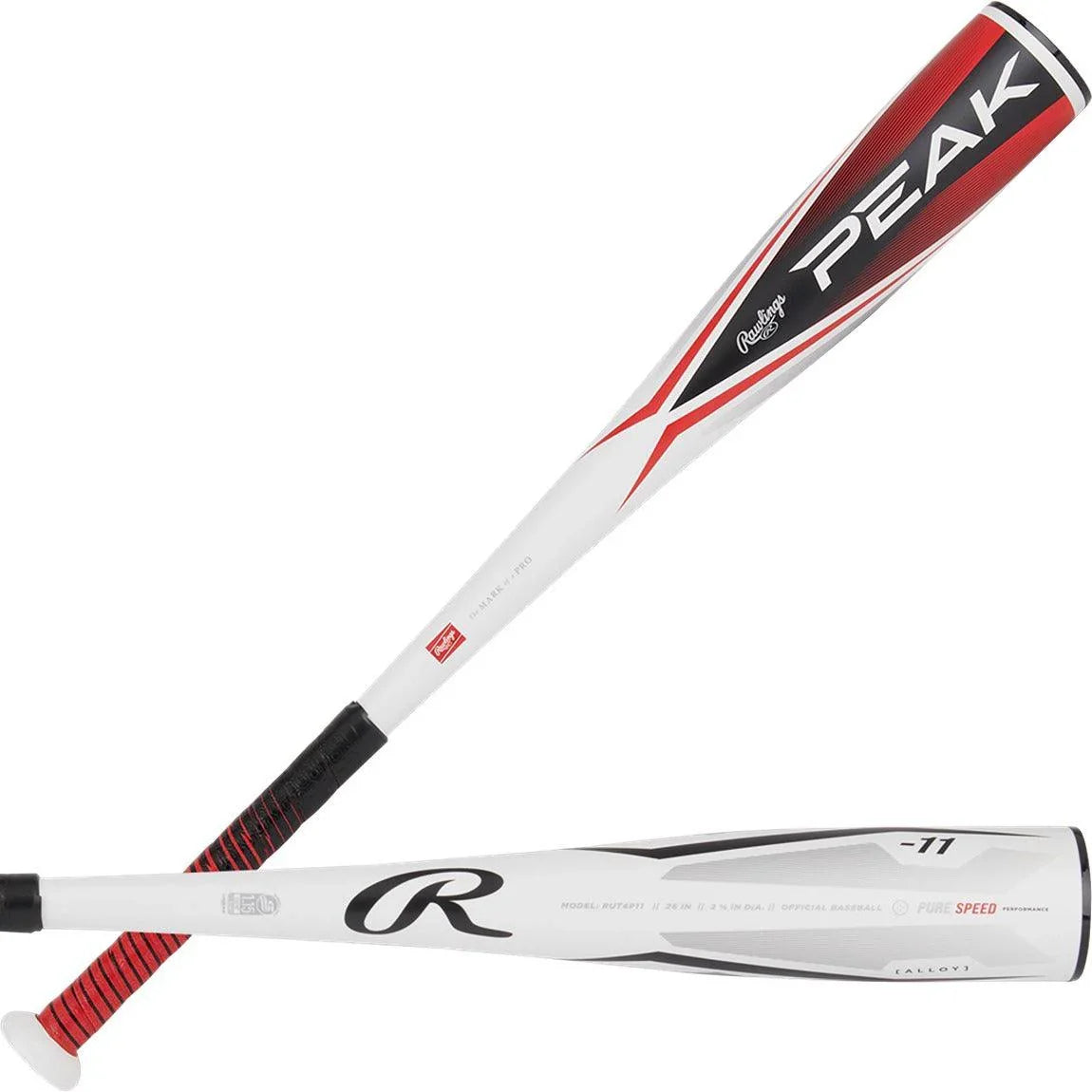 Rawlings Peak 2 5/8" (-11) USSSA Junior Baseball Bat (2024) - Sports Excellence