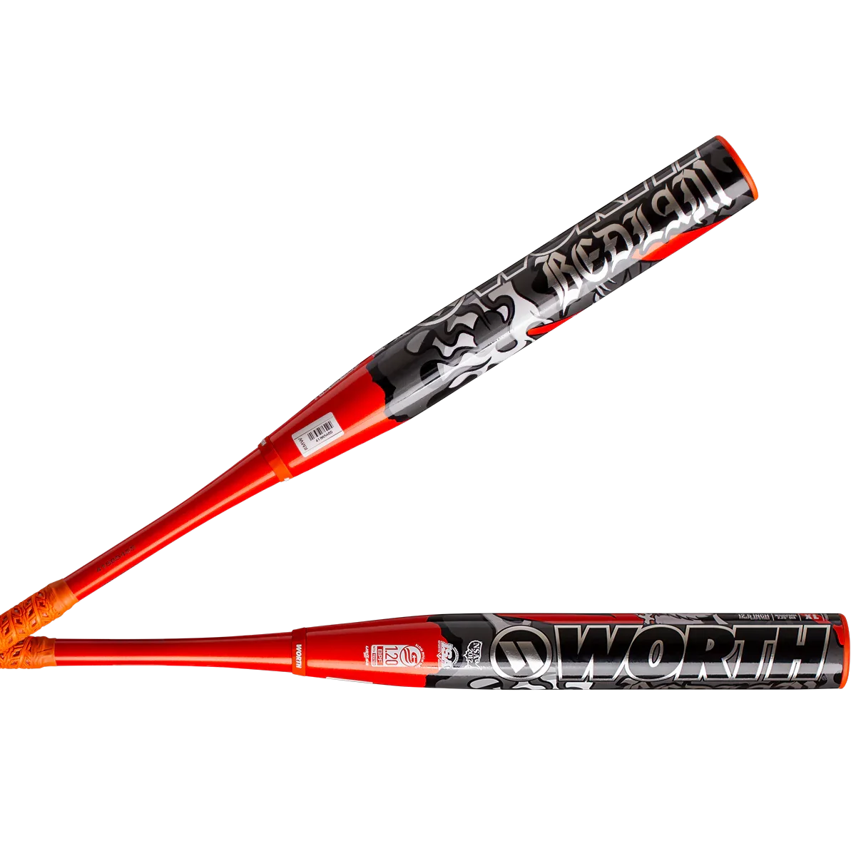 Worth Bedlam Phil Matte Signature Model USSSA Orange 2PC 12.5” Slowpitch Bat (2025)
