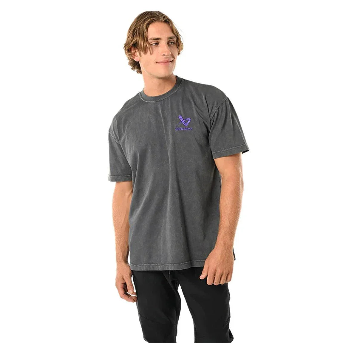 Bauer Acid Wash Box Tee - Senior - Sports Excellence