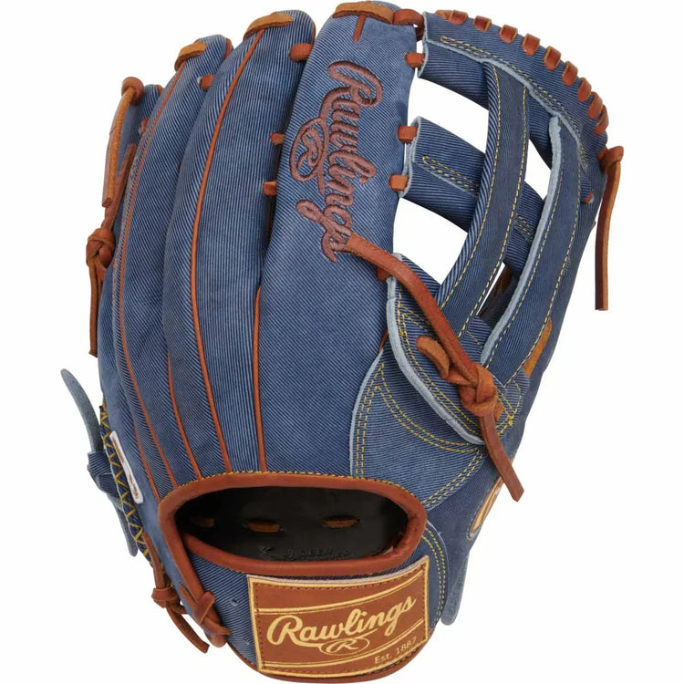 Rawlings Denim Limited Edition 12.75" Heart of the Hide Outfield Glove (R00704827) (2025) - Sports Excellence