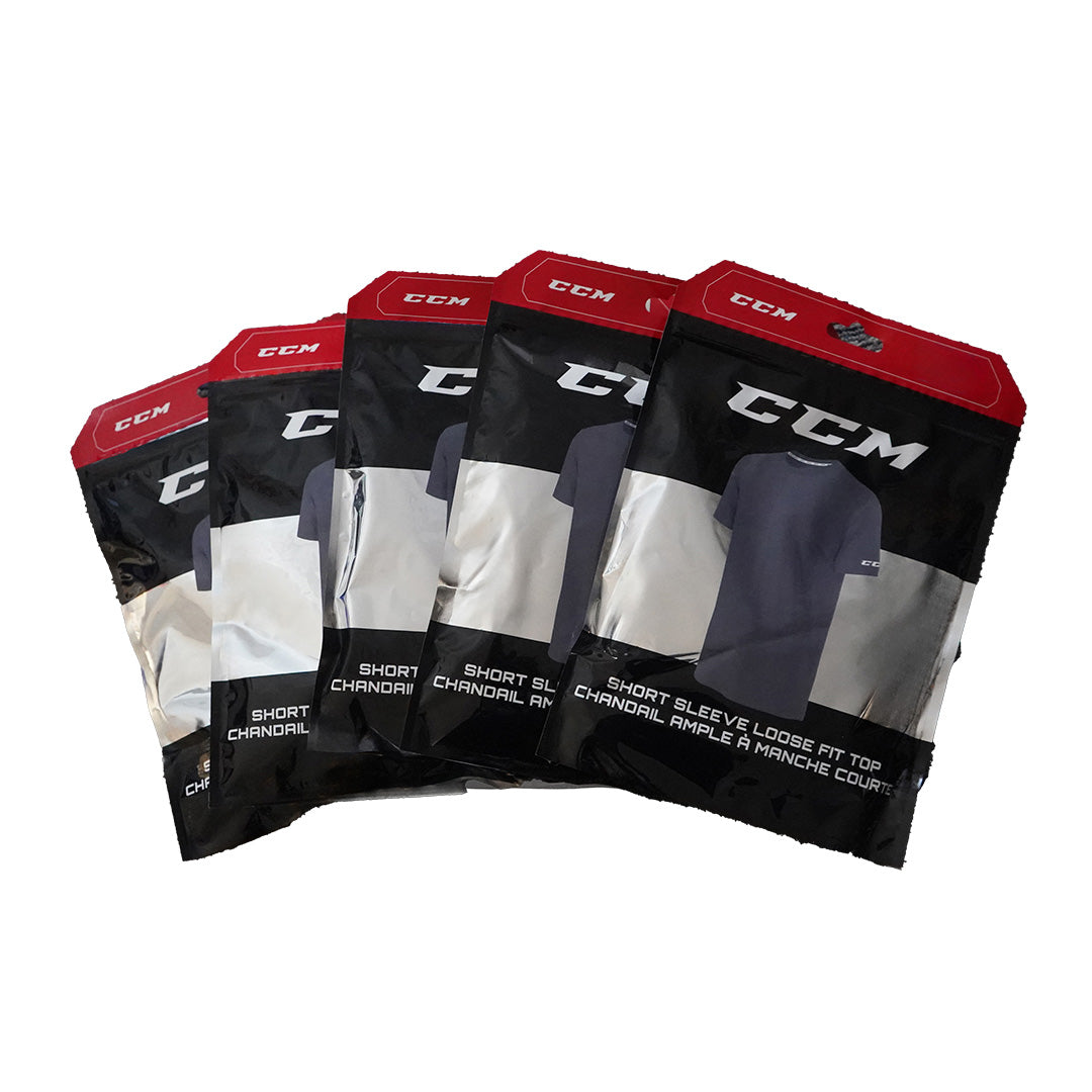 T-shirt à Manches Courtes et Coupe Ample CCM (LOT DE 5) - Junior